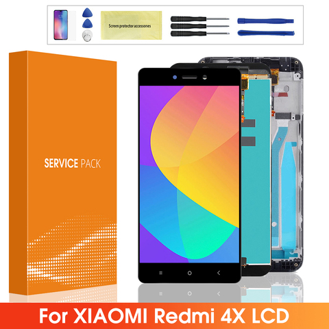 5.0 ''LCD d'origine pour XIAOMI REDMI 4X LCD écran tactile numériseur assemblée remplacement avec cadre pour Xiaomi Redmi 4X ► Photo 1/6