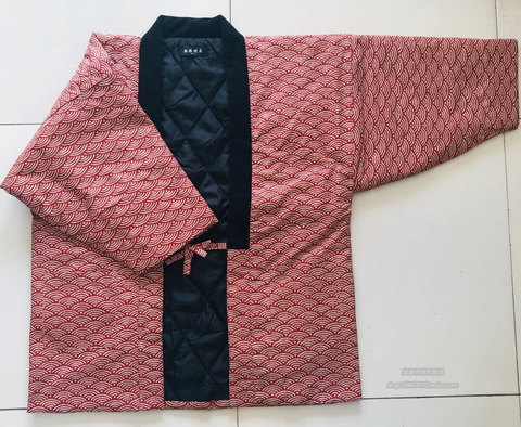 Veste chaude matelassée en coton pour femme, Kimono Haori, manteau ample, couleur unie, vêtements pour la maison, M2117, automne décontracté ► Photo 1/3