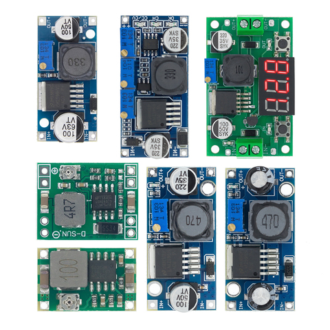 Module de régulation de l'alimentation électrique, haute qualité, 3A réglable DC-DC LM2596 LM2596S entrée 4V-35V sortie 1.23V-30V DC-DC ► Photo 1/6