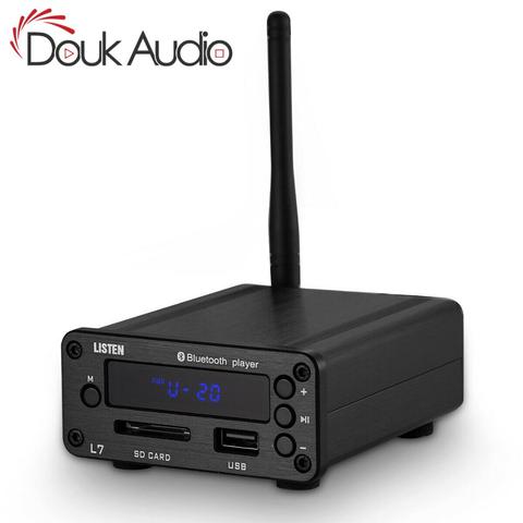 Douk audio HiFi Bluetooth 5.0 décodeur APE lecteur Audio de musique sans perte Mini préamplificateur prend en charge u-disk SD FM Radio ► Photo 1/6