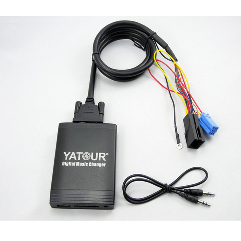 Yatour-autoradio pour VW Radio MFD Navi Alpha 5 Beta 5 Gamma 5, nouveau Beetle, mousson, RNS, Premium, changeur de musique numérique, CD, adaptateur USB MP3 ► Photo 1/6