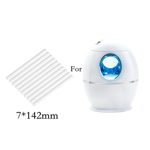 Filtre de remplacement pour humidificateur d'air, 10 pièces/paquet, 7x142mm, bâton éponge en coton pour Usb, diffuseur d'arôme, brumisateur ► Photo 1/6