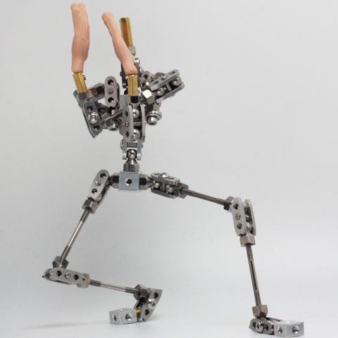 PMA-24 prêt à assembler amélioré 24cm marionnette à armature d'animation en acier inoxydable de haute qualité pour personnage de mouvement d'arrêt ► Photo 1/6