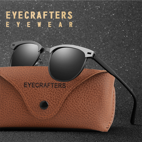 EYECRAFTERS – lunettes de soleil rétro polarisées pour hommes, alliage Vintage, mode conduite, UV400, miroir, HD, 2022 ► Photo 1/6