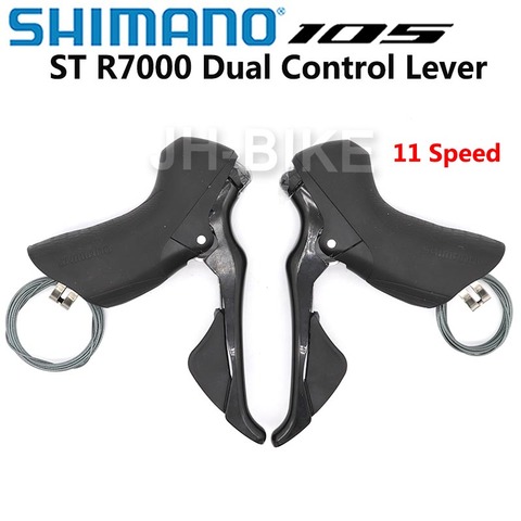 SHIMANO – levier de commande double vitesse 105 ST R7000, 2x11 vitesses, levier de frein de dérailleur, vélo de route 22s ST-R7000 STI pour frein de jante ► Photo 1/4