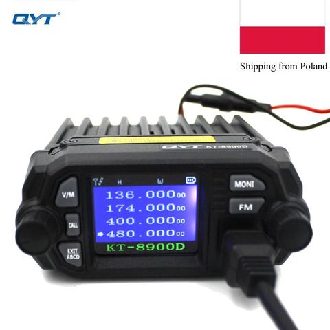 QYT KT-8900D 25W double bande Quad affichage 136-174 & 400-480MHz grand écran LCD Radio Mobile KT8900D ► Photo 1/6