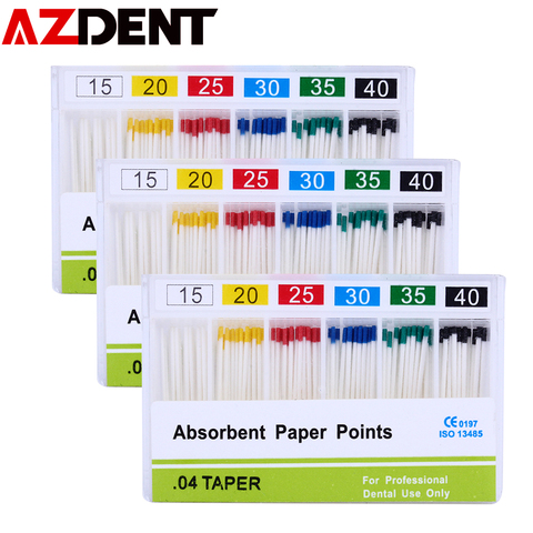 Points en papier absorbant pour usage dentaire, 1 paquet, endodontie et Canal racinaire propre Points en papier absorbant pour usage dentaire ► Photo 1/6