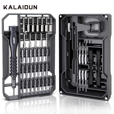 KALAIDUN – jeu de tournevis de précision à cliquet magnétique, 73 en 1, embouts Torx hexagonaux, multi-outils, Kit d'outils manuels pour la réparation de téléphones ► Photo 1/6