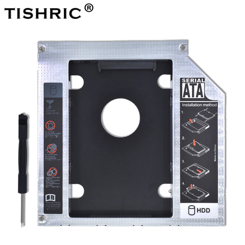 Tisanctuic – caddie de disque dur en aluminium, 2ème génération VW, 9.5mm 12.7mm, boîtier SATA 3.0 Optibay pour ordinateur portable ► Photo 1/6