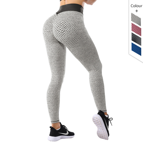 Femmes taille haute Leggings pas voir à travers épais Fitness Legging bout à bout ascenseur sans couture Legins entraînement gymnase Scrunch butin Push Up pantalon ► Photo 1/6