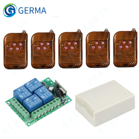 GERMA – Module émetteur-récepteur RF 433 Mhz, télécommande sans fil 433 Mhz, DC 12V, 4 CH ► Photo 1/6