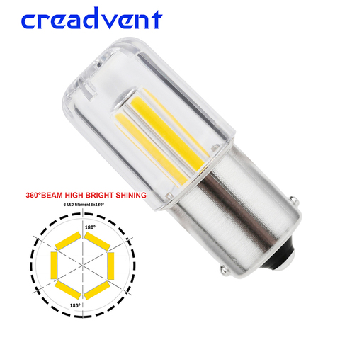 1 pièces 6 Filament Led très brillante P21W 1156 BA15S voiture lumière ampoule inverse Automobile véhicule tour Singal lampe jaune/rouge/blanc 12V ► Photo 1/6