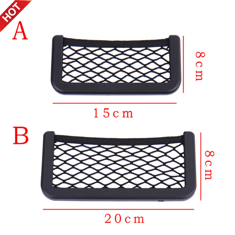 1 PC enveloppe sac de rangement de voiture élastique souple maille arrière coffre de chargement arrière organisateur de stockage Net SUV Auto accessoires Cage de poche ► Photo 1/6