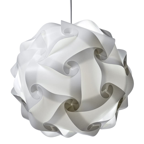 Moderne créatif IQ bricolage Puzzle abat-jour lampe nordique pendentif lumière ombre plafond suspendu luminaire décoration de la maison E27 ► Photo 1/6