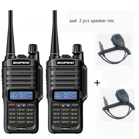 2 pièces wakie talkie IP67 étanche à la poussière CB Radio communicateur baofeng uv-9r plus pour hf 2 voies jambon radio kit scanner de police ► Photo 1/6