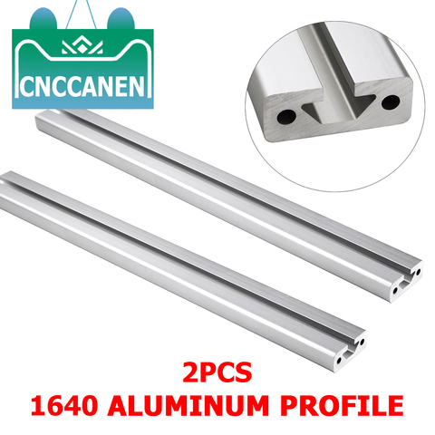 2 pièces/lot 1640 profilé aluminium Extrusion 1640 norme européenne 100mm à 1000mm longueur Rail linéaire pour bricolage CNC 3D imprimante pièces ► Photo 1/6