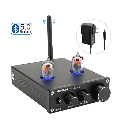 AIYIMA HIFI Bluetooth 5.0 6J1 amplificateur à Tube à vide préamplificateur préampli ampli avec réglage des aigus des basses pour Home Sound cinéma ► Photo 1/6