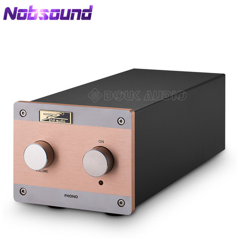 Nobsound EAR834 MM (Aimant Mobile)/MC (Bobine Mobile) RIAA JJ 12AX7 Tube Phono Platine Préampli HiFi Stéréo Pré-amplificateur ► Photo 1/6