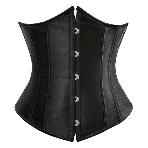 Sous le buste Corset taille minceur taille Cincher pour les femmes Corset rose noir sous le buste Corset ► Photo 1/6