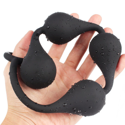 Grandes boules anales en Silicone, dilatateur godemichet Anal, perles, extenseur d'anus, bouchons anaux, jouets sexuels pour femmes et hommes, jouets, marchandises intimes ► Photo 1/6