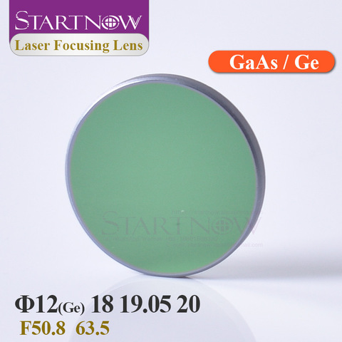 Startnow CO2 lentille de mise au point Laser Ge 12 pour 40W Laser graveur Machine 18 19.05 20 GaAs lentilles Laser pour pièces de Machine de découpe ► Photo 1/6