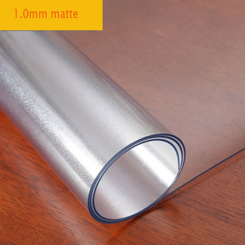 Nappe de table transparente en PVC | Imperméable, motif d'eau, nappe d'huile, verre, tissu doux 1.0mm ► Photo 1/6