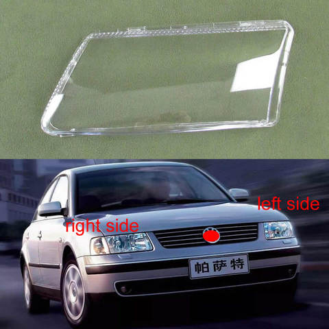 Couvercle pour phare avant Transparent, coque de verre pour Volkswagen, Passat B5 1996-2010 ► Photo 1/6