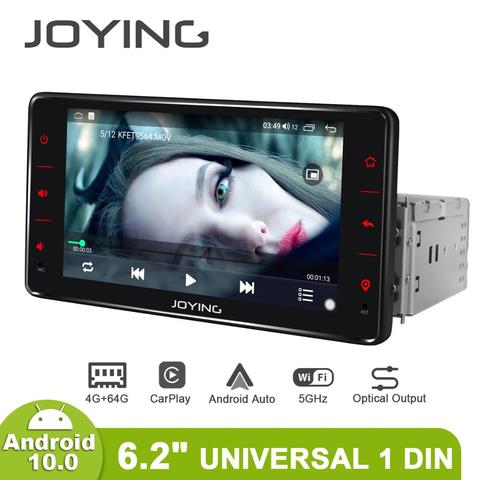 Joying-Autoradio universel Android, Carplay, GPS, Bluetooth, Central, TV, 1 Din, numérique, avec commandes au volant ► Photo 1/6