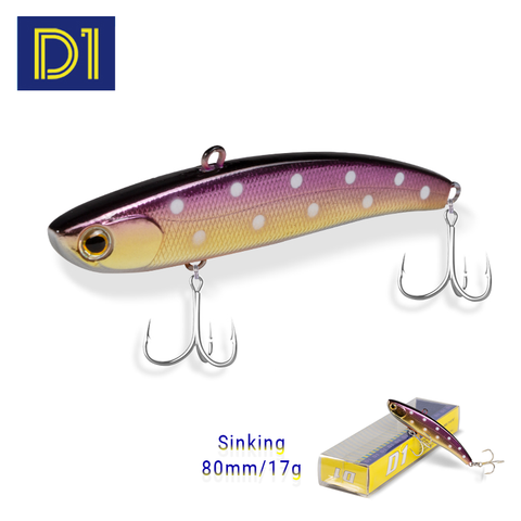 D1 Vibes pour la pêche d'hiver Koume 80 VIB leurres 80mm 17g longue coulée appât dur coulant appât artificiel basse brochet matériel de pêche ► Photo 1/6