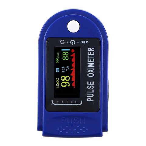 Oxymètre de pouls Portable, appareil de mesure de la Saturation en oxygène dans le sang, pulsomètre du doigt, moniteur SPO2, avec boîte ► Photo 1/6