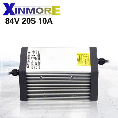 XINMORE 84V 10A chargeur de batterie au Lithium pour 72V e-bike Li-Ion batterie Pack AC-DC alimentation pour outil électrique ► Photo 1/1