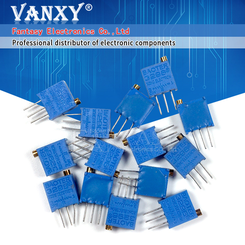 Kit de potentiomètres de précision ajustables, 15 pièces, résistances variables, 0.5w, 3296w, 3296w ► Photo 1/6