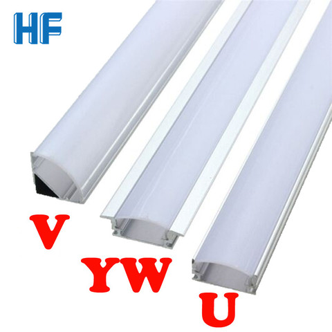 U V YW coin en Aluminium profil porte chaîne pour LED bande barre lumineuse sous armoire lampe cuisine placard ► Photo 1/6