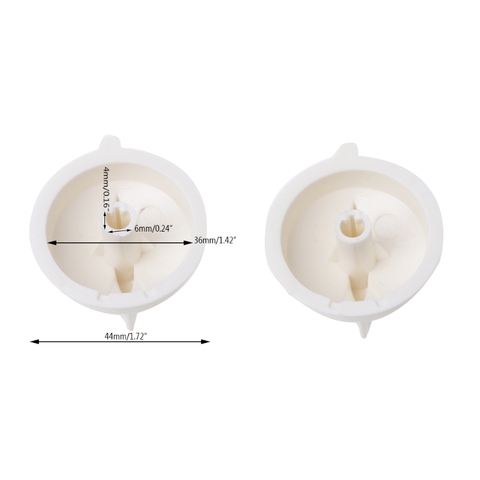 2 pièces four à micro-ondes bouton rotatif minuterie en plastique interrupteur de commande pour les médias universels Dropship ► Photo 1/6