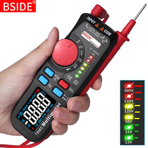Voltmètre numérique bimode BSIDE 92CL-pro, affichage couleur, indicateur de tension, capacité de courant, testeur de batterie NCV Hz ► Photo 1/6