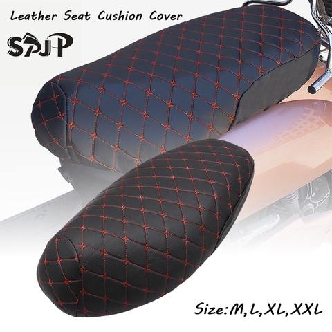 Housse de coussin pour siège en cuir, accessoires universels pour moto, protection solaire 3D et protection étanche ► Photo 1/6