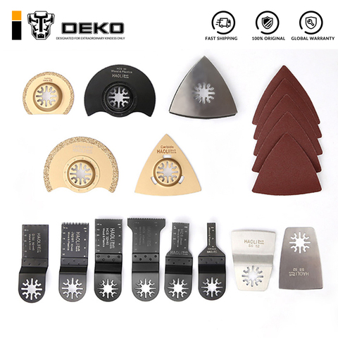 DEKO 38 pcs Lames de Scie à Outil Oscillant pour Outils Électriques De Rénovation comme Multimaster Électrique Multi-outil BRICOLAGE Outils Électriques accessoires ► Photo 1/5