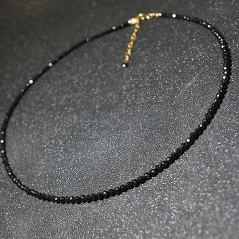 Mode marque Simple perles noires collier court Femme Bijoux femmes collier ras du cou Bijoux Femme dames collier de fête 2022 ► Photo 1/6