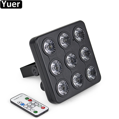 Lampe stroboscopique à LED 9X4W RGBW 4 en 1, éclairage de scène 2 en 1 pour Mini Disco Dj, effet DMX512 ► Photo 1/6