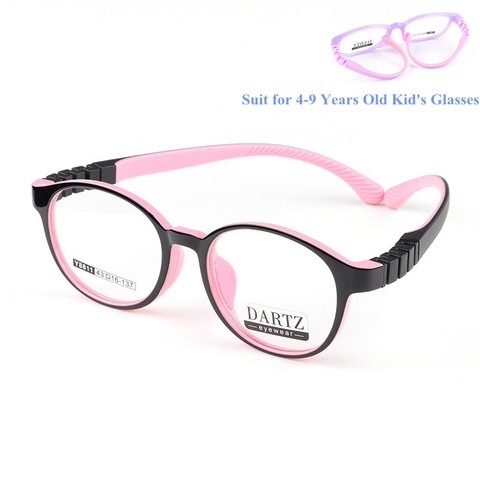 4-9 ans enfants lunettes ronde TR90 Prescription lunettes myopie enfants Silicone caoutchouc chat oeil fille rose Spectacle ► Photo 1/1