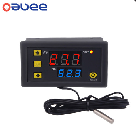 W3230 Mini régulateur de température numérique 12V 24V 220V Thermostat régulateur chauffage refroidissement contrôle thermorégulateur avec capteur ► Photo 1/6