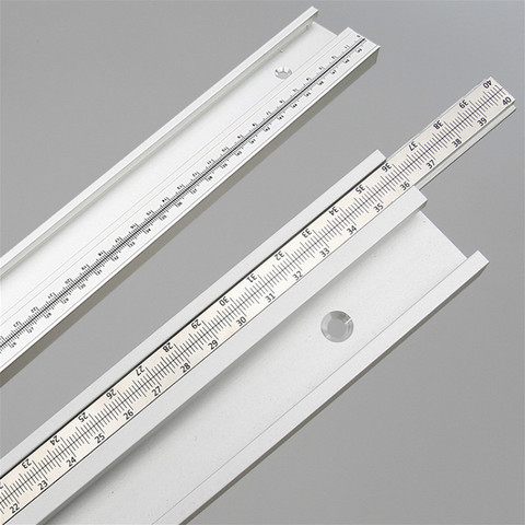 300-800mm alliage d'aluminium T fente de voie avec échelle échelle mobile t-pistes bricolage routeur Table scie outils de travail du bois 45 Type ► Photo 1/6