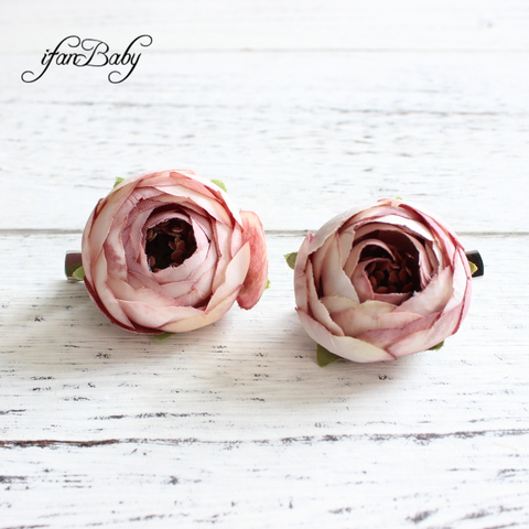 Pinces à cheveux pour fille, accessoires de coiffure, fleurs artificielles ► Photo 1/6