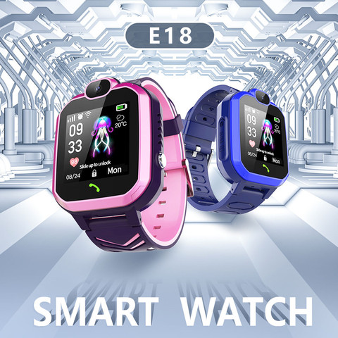 Montre connectée Tracker pour enfants, étanche IP67, position LBS, appels SOS, montre-bracelet, caméra Android et IOS, horloge cadeau pour enfants ► Photo 1/6