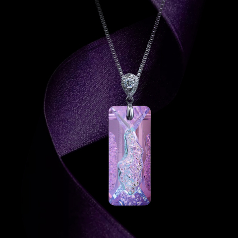 Collier coloré Pedent Rectangle cristal k9, strass en verre pour artisanat vêtements de noël, perles de vêtement, bricolage de décoration de bijoux ► Photo 1/6