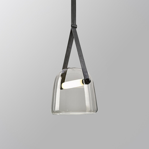 Lampe suspendue en verre au design moderne, design enfumé, Luminaire décoratif d'intérieur, Luminaire décoratif d'intérieur, idéal pour une cuisine, une salle à manger ou une boutique ► Photo 1/5