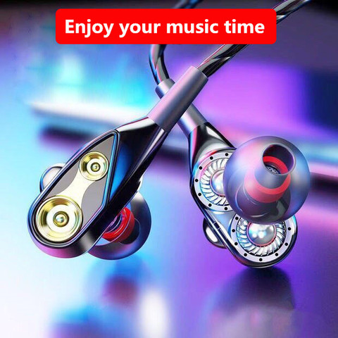 Écouteurs filaires dans l'oreille casque écouteurs basse écouteurs pour IPhone 7 Samsung Huawei Xiaomi 3.5mm Sport jeu casque avec micro ► Photo 1/6