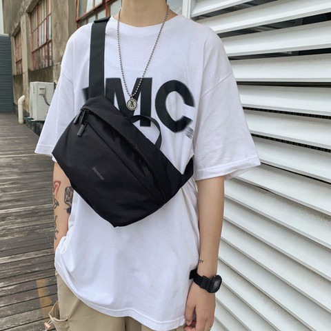 Sac à bandoulière de Style japonais, sacoche de poitrine en Nylon, sacoche tendance de rue, sac de voyage en plein air Portable ► Photo 1/6