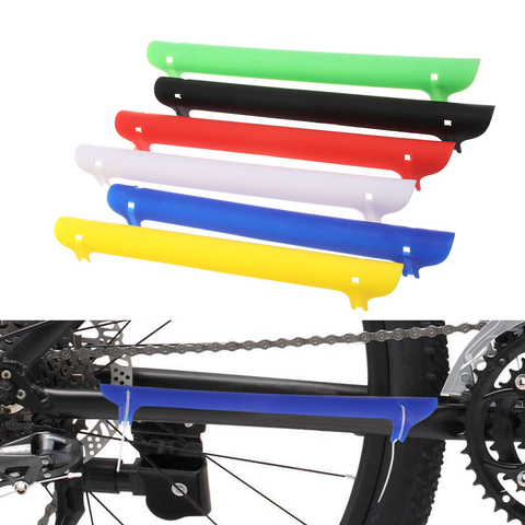 1PC coloré en plastique vélo chaîne garde protecteur cyclisme chaîne rester protecteur soins cadre couverture garde vélo équitation pièces ► Photo 1/6