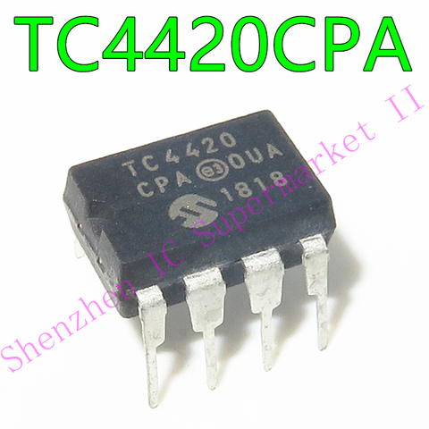 1 pièces/lot TC4420CPA TC4420 = MIC4420BN MIC4420 DIP-8 6A pilotes MOSFET haute vitesse ► Photo 1/2